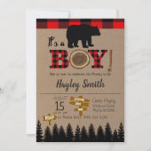 Het is een klein Beer flatje Baby shower. Kaart (Voorkant)