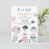 Het is een klein meisje Baby shower Kaart (Staand voorkant)