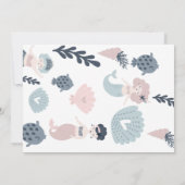 Het is een klein meisje Baby shower Kaart (Achterkant)