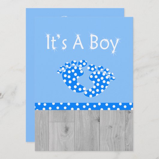 Het is een kleine baby aankondiging. aankondiging (Voorkant / Achterkant)