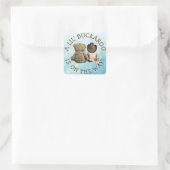 Het is een kleine Cowboy Baby shower Stickers (Tas)