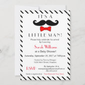 Het is een kleine Man Mustache en Bowtie aankondig Kaart (Voorkant)