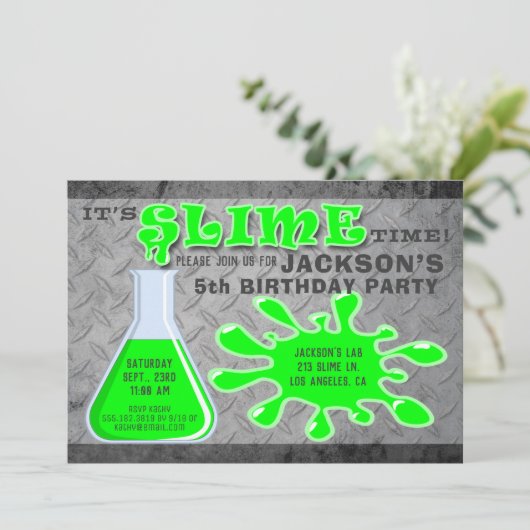 Het is een kleine tijd! - Uitnodiging voor de weds (Staand voorkant)