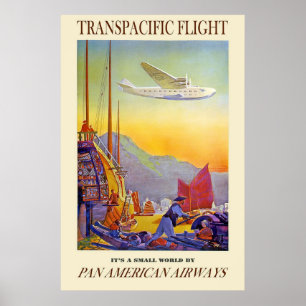 Het is een kleine wereld van Pan American Airways Poster