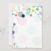 Het is een kleurrijk baby-baby shower kaart (Achterkant)