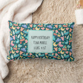 Het is een kleurrijk Baby shower Dark Personalized Kussen (Deken)