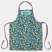 Het is een kleurrijk Baby shower Dark Personalized Schort (Voorkant)