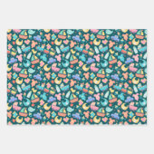 Het is een kleurrijk Baby shower donker Inpakpapier Vel (Voorkant)