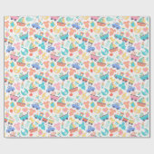 Het is een kleurrijk Baby shower licht Cadeaupapier (Vlak)