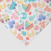 Het is een kleurrijk Baby shower licht Tissuepapier (Detail)