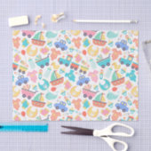 Het is een kleurrijk Baby shower licht Tissuepapier (Craft)