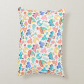 Het is een kleurrijk Baby shower LT gepersonalisee Accent Kussen (Achterkant (Verticaal))