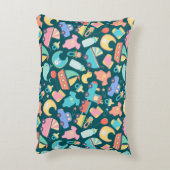 Het is een kleurrijke baby shower donker accent kussen (Achterkant (Verticaal))