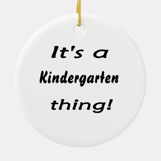 Het is een kleuterschool. keramisch ornament (Achterkant)