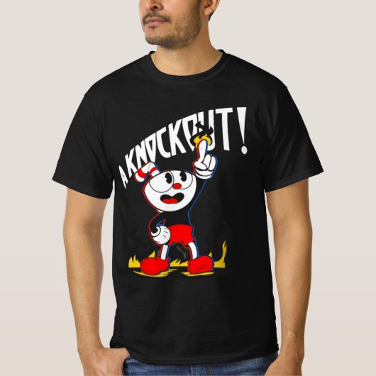 Het is een knockout. - Cuphead T-shirt (Voorkant)