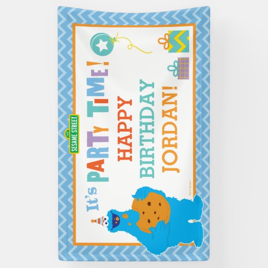 Het is een Koekjesfeest Spandoek (Verticaal)