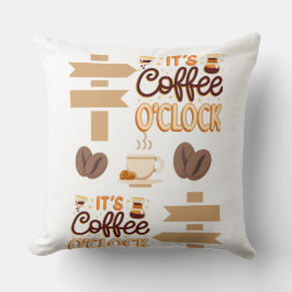 Het is een koffieklok kussen