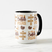 Het is een koffieklok mok (Voorkant rechts)