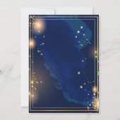 Het is een kosmische viering van de vierde verjaar kaart (Achterkant)