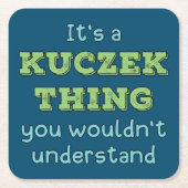 Het is een Kuczek ding Kartonnen Onderzetters (Voorkant)