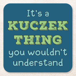 Het is een Kuczek ding Kartonnen Onderzetters