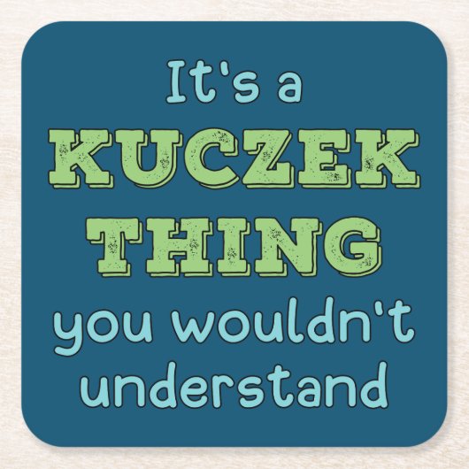 Het is een Kuczek ding Kartonnen Onderzetters (Voorkant)