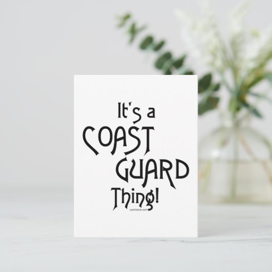 Het is een kustwacht ding! briefkaart (Staand voorkant)
