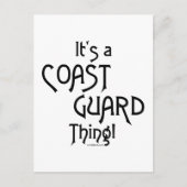 Het is een kustwacht ding! briefkaart (Voorkant)