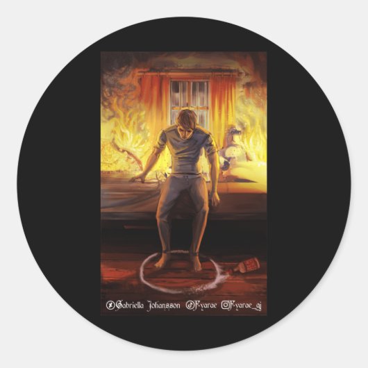 Het is een kwestie van geloof ronde sticker (Voorkant)