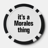 het is een kwestie van Morales Poker Chips (Achterkant)