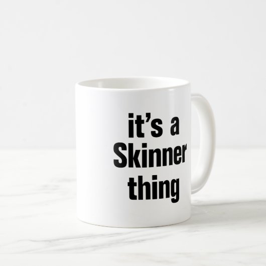 het is een kwestie van Skinner Koffiemok (Voorkant rechts)