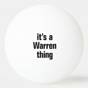 het is een kwestie van warren pingpongbal