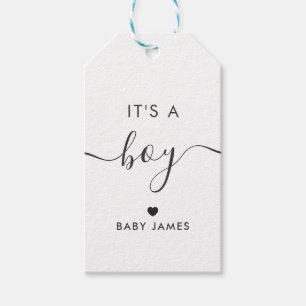 Het is een Label van de Jongen Gift, Baby shower G Cadeaulabel