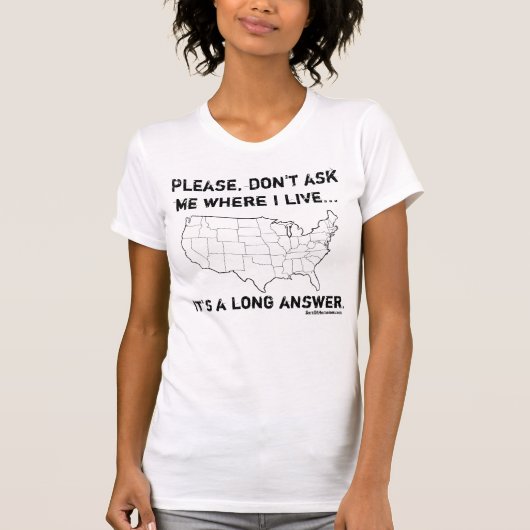 Het is een lang antwoord... t-shirt (Voorkant)