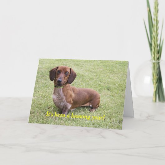 Het is een lang jaar geleden. kaart (Voorkant)