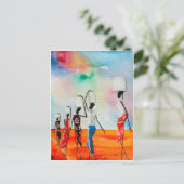 Het is een lange weg naar water. briefkaart (Staand voorkant)