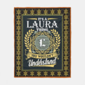Het is een Laura ding dat je niet kon begrijpen Fleece Deken (Voorkant)