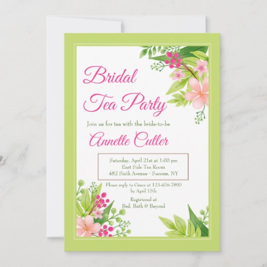 Het is een lentevernodiging kaart (Voorkant)