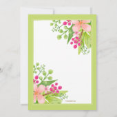 Het is een lentevernodiging kaart (Achterkant)