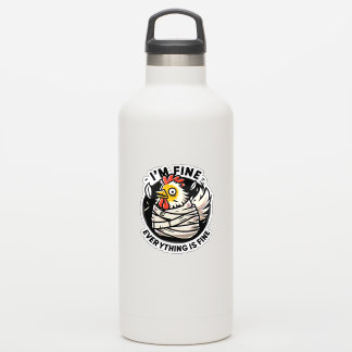 Het is een leuke kip sticker