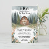 Het is een leuke wilde moeder om Wood Woodland Bab Kaart (Staand voorkant)