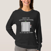 Het is een levatormechanisme met zijn UPS en Downs T-shirt (Voorkant)