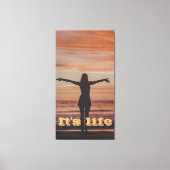 Het is een leven vrij meisje canvas afdruk (Voorkant)