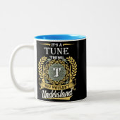 Het is een liedje dat je niet kon begrijpen tweekleurige koffiemok (Links)