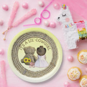 Het is een Lil' Cowgirl Baby shower Papieren Bordje (Feest)