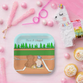 Het is een Lil'Slugger Boy's Baseball Baby shower Papieren Bordje (Feest)