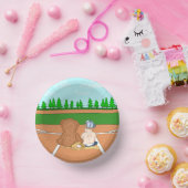 Het is een Lil'Slugger Boy's Baseball Baby shower Papieren Kommen (Feest)