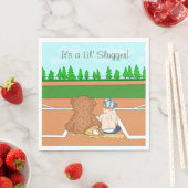 Het is een Lil'Slugger Boy's Baseball Baby shower Servet (Insitu)