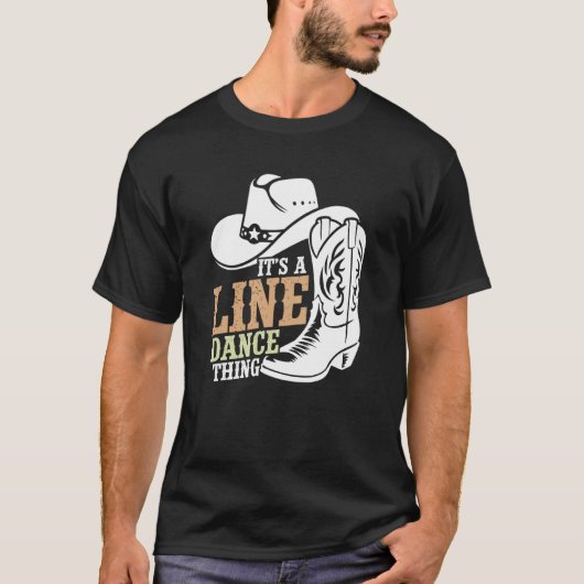 Het is een linedance-ding Linedanser Linedancing T-shirt (Voorkant)