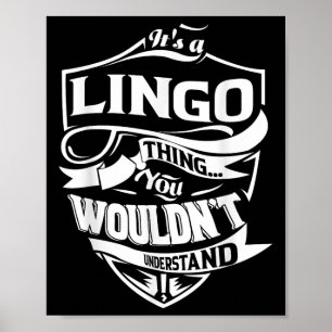 Het is een Lingo ding cadeautjes Poster